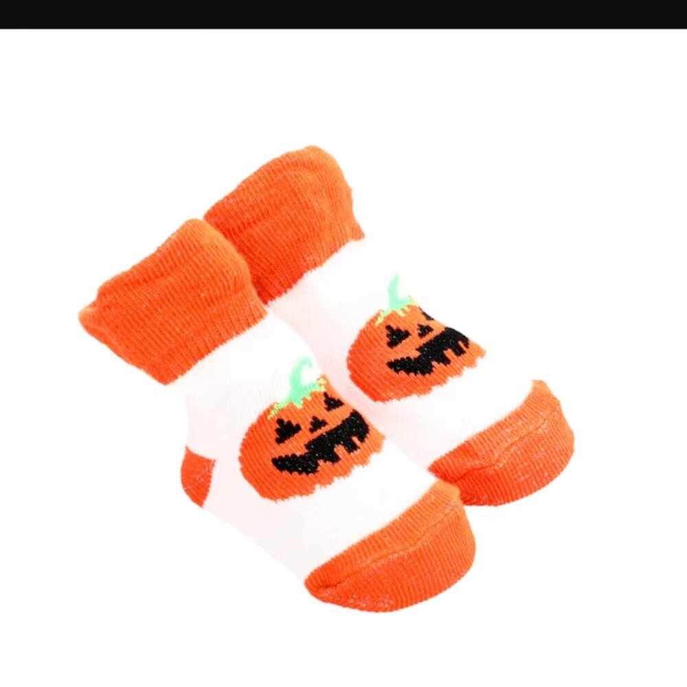 Halloween Baby Booties with gripper bottom